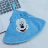 Cute embroidered hand towel Cartoon coral fleece soft and skin-friendly small towel hanging kitchen water-absorbing quick-drying round towel