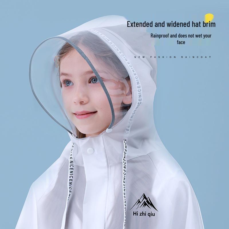 Stormproof Children's Full-Body Raincoat with Backpack Compartment - Portable Cycling Poncho for Boys and Girls