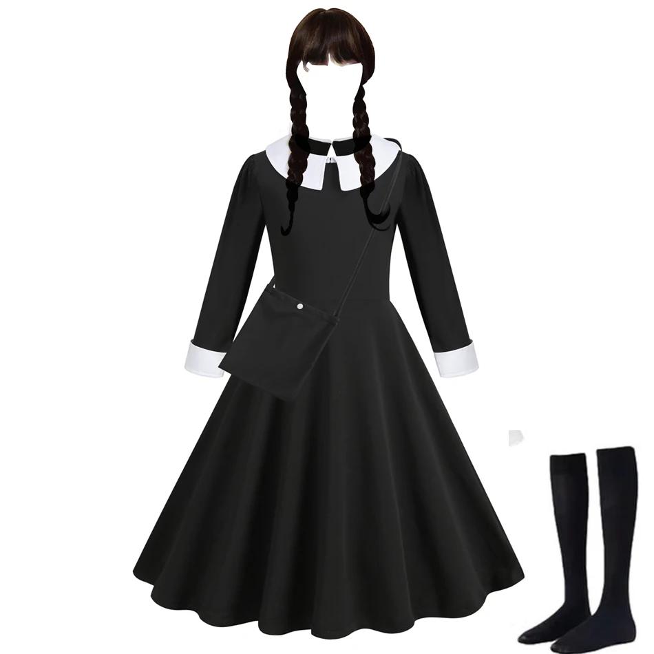 Halloween Dress Girl Costume for Girls Black Dress