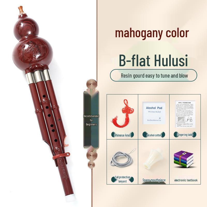 Beginner Hulusi Gourd Flute for Primary School Students - Ethnic B-flat and C Key Musical Instrument