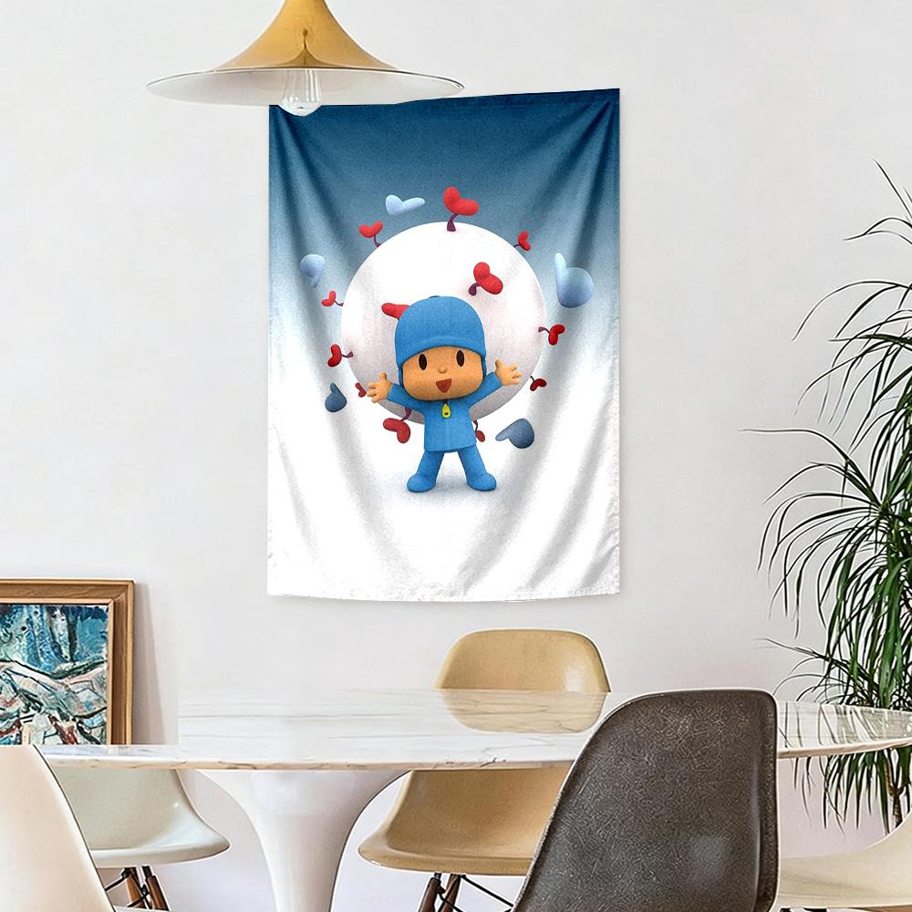 Pocoyo Retro Tapestry Rustic Farmhouse Ideal for Dorm Wall Balcony Living Room Year-Round Gallery Wall Gift for Friends Family