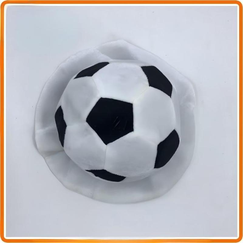 Soccer Party Hats Plush Football Hat Soccer Ball Costume Hat Cheerleading World Football Games Celebration Hat Sports Cap
