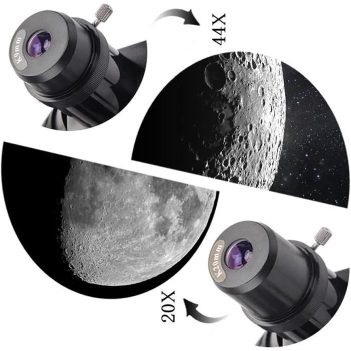 Télescope Réfracteur - GENERIC - 70 Mm - 400 Mm - Grossissement 20x Et 44x - Trépied Réglable