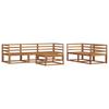 Outdoor Sofa Set 6 pcs Natural Solid Acacia Wood
