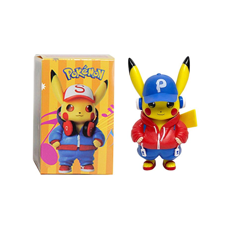 New Pocket Monsters Cartoon Movie Anime Character Pikachu Gengar Mewtwo Gurado Action Model Toy Blind Box Random Trendy Mystery Surprise Collectible
