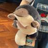 Simulation Cute Platypus Plushie Stuffed Animal Plush Doll Pillow Toy Super Soft Grey Lying Plush Toy High Quality Kid Toy Gfit