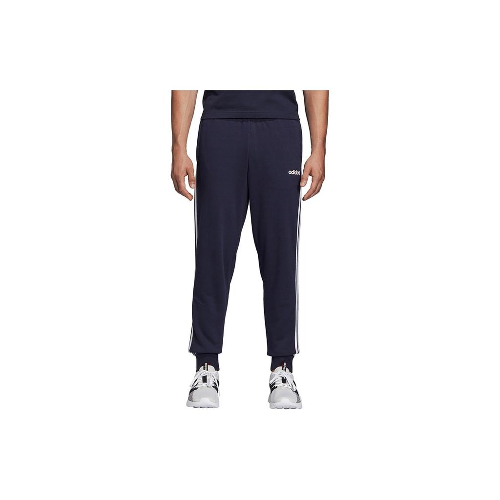 adidas Essentials 3-Stripes Tapered Pants Men Pants Blue DU0478