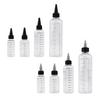 Flacone Spremibile Graduato con Tappo 30/50/100/250ml Contenitore Dispenser Anti-Perdita per Salse Oli Senza BPA Dispenser per Condimenti per Cucina Laboratorio Viaggio