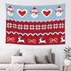 Christmas Knit Heart Pattern Tapestry Bedroom Decoration Wall Hanging Blanket Tapestry Cool Stuff For Room