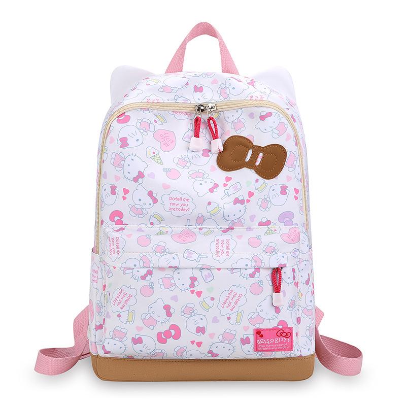 School Bag Female Large Capacity Student Backpack High School Junior High School College Student Wild Backpack Printed Logo