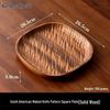 Wutuo Handmade Walnut Wood Rectangular Tea & Snack Tray