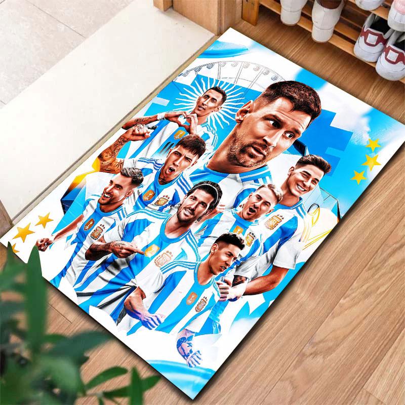 Argentina National Football Team Carpet Rug for Living Room Bedroom Home Sofa Decoration,Kids play Non-slip Floor Mat