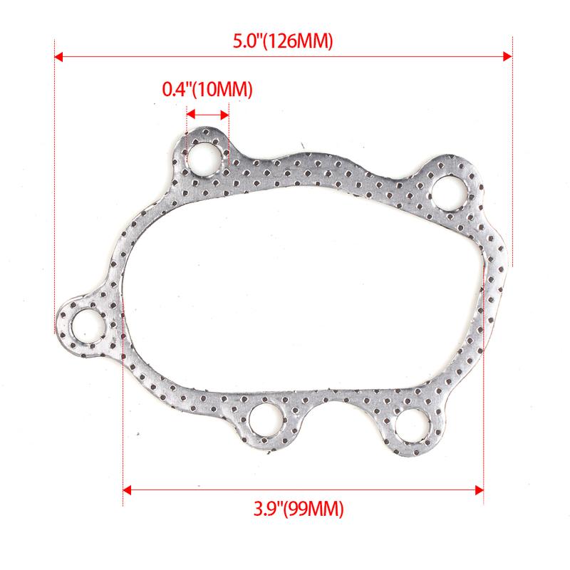 Turbocharger Turbo Down Pipe 5 Bolt to 2.5"/ 63mm V band Flange Adapter For GT25 GT28 T25 T28 RS-BOV085