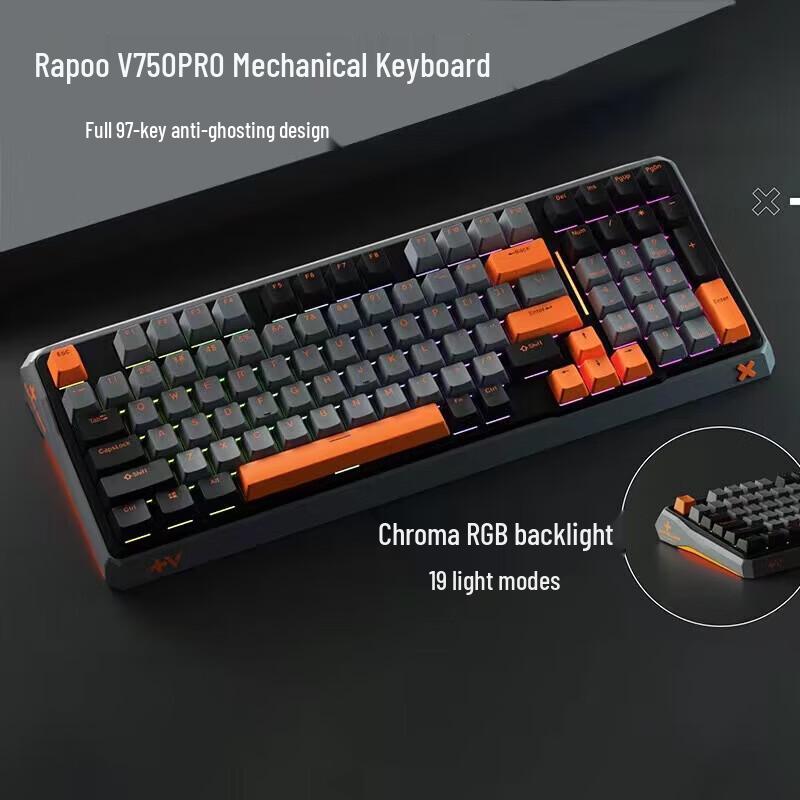 Rapoo V750PRO Wired RGB Mechanical Gaming Keyboard