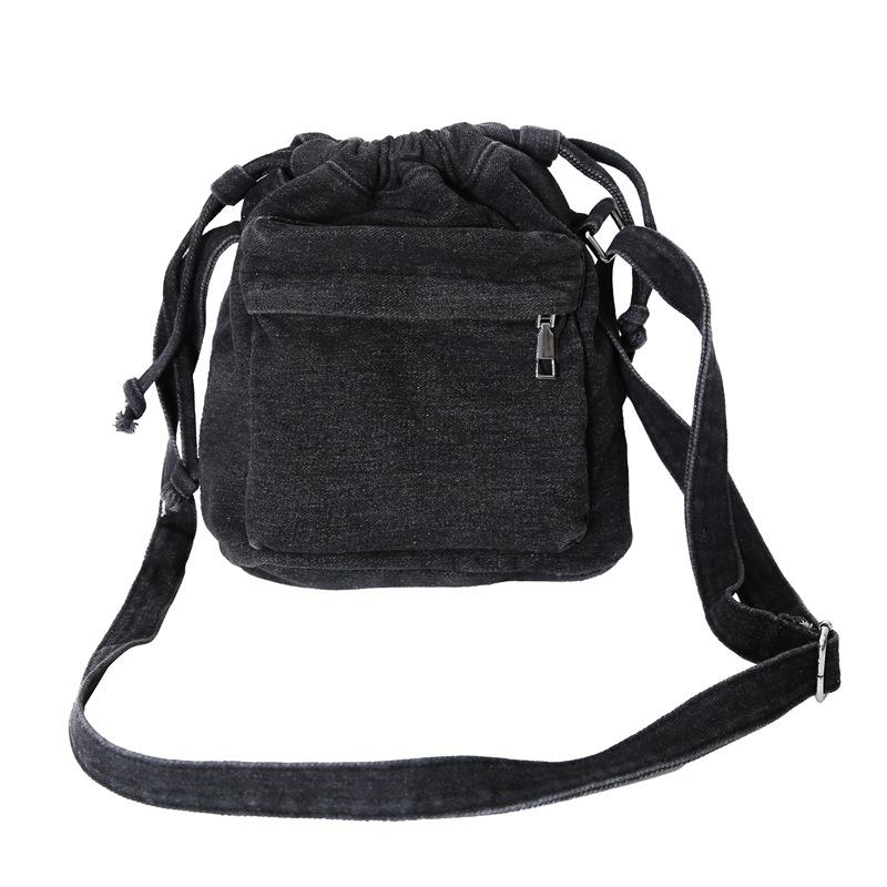 Джинсовая сумка женская сумка через плечо сумка для мобильного телефона чёрный