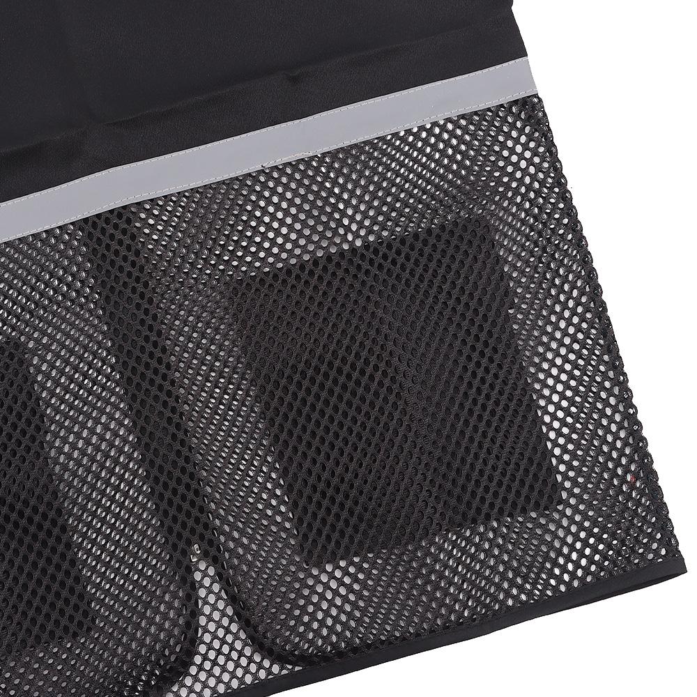 Vest With Reflective Strips Black Mesh Vest Safety Vest  Construction Traffic Railway Metro Workers