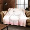Cartoon Ballet Cute Girl Ballerina Flannel Blanket Soft Warm Blanket Throw Blanket for Bedroom Living Room Bed Travel Picnic Kid