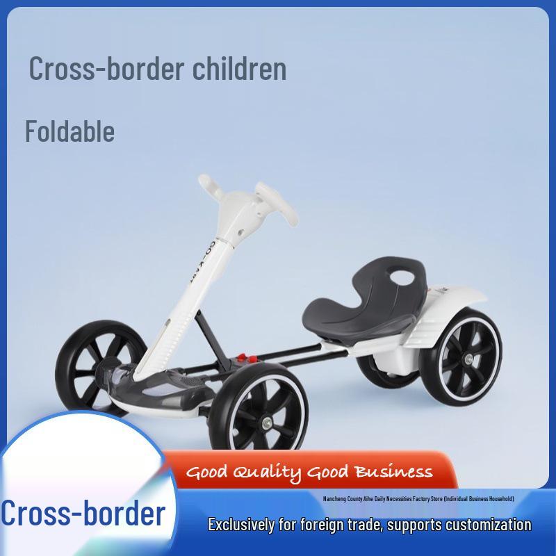 Foldable Electric Go-Kart for Kids, Ages 2-6 – Portable, No Assembly Required