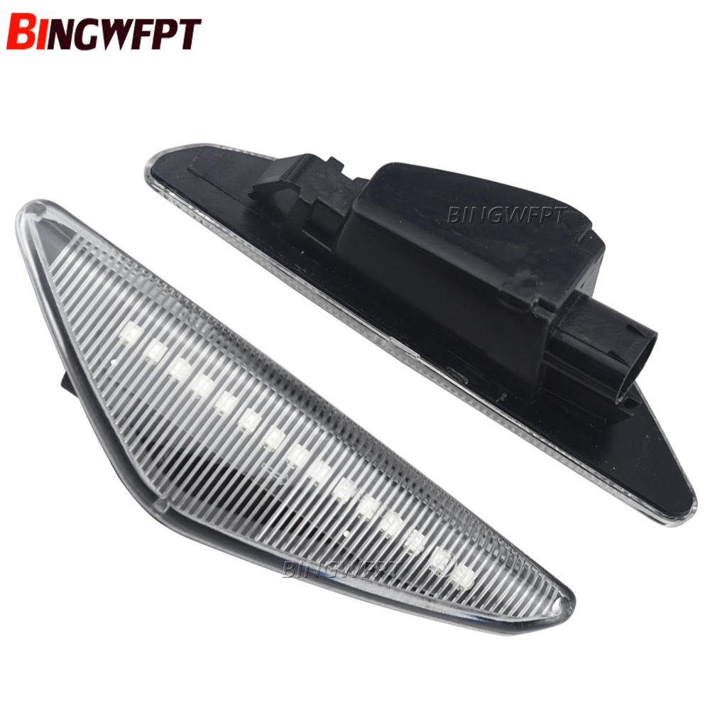 2x Sequential Flashing LED Turn Signal Side Marker Lights For BMW X3 F25 X5 E70 X6 E71 E72 Blinker Lamps 63137171007/8