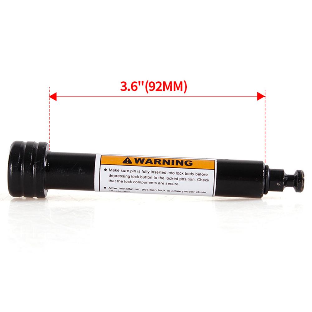 Tow Receiver Hitch Lock 5/8 Inch Pin Trailer Hitch Lock Fits 2 Inch Receiver Anti-Rattle O-Rings for Trailer Truck Car Boat