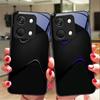 Simples e Grande Para OnePlus Nord 3 5 6T 7 Pro 8 12 10T Reno8 Lite 5G 10R Nord N30 Capa de Telefone Rígida de Vidro Temperado Preta