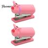 Easy Use Stapler for Daily Homework Mini Cartoon Stapler, Cute Pig Shape, Portable Lightweight PVC Pencil Case Shell Binding Tool, Handheld School And