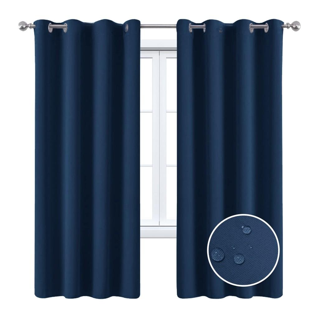 Solid Color Curtains With Insulation And Shading Design For Daily Household Use