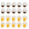 62KD 10 Pieces Simulation Beer Cups Mini Doll House Decor Dinnerware Gift for Kids