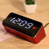 Simple Electronic Clock LED Digital Clock Convenient Alarm Clock Electric Storage Mirror Clock Aluminum Shell