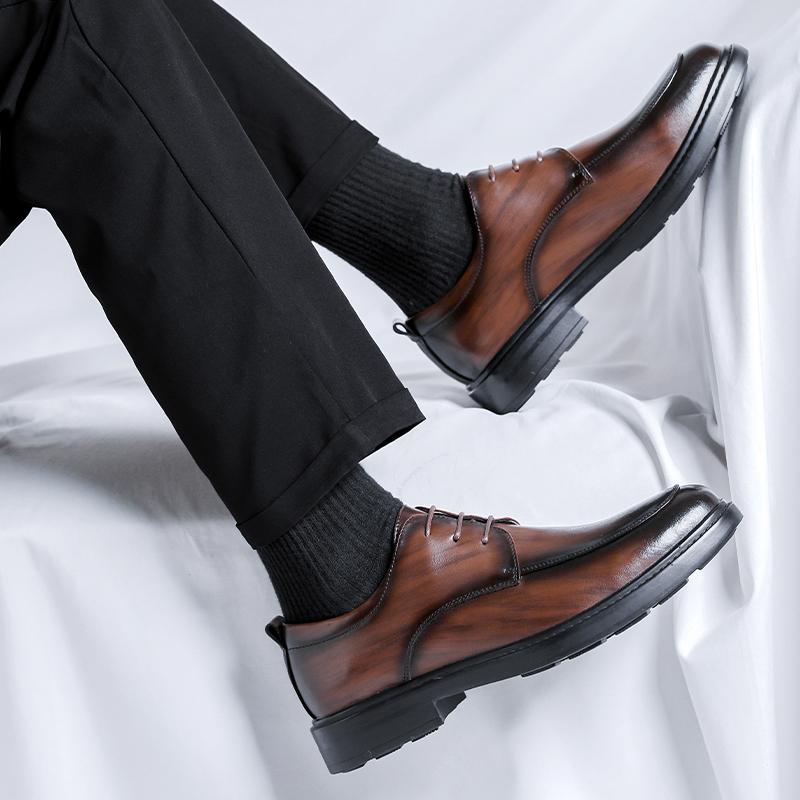 FashionMen's Shoes lace up Oxfords Quality Patent Leather black Wedding Leather Soft Man Dress Formal business dress Shoes for men