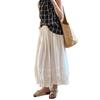 Lace Plaid Wide-leg Pants Women's Summer Thin New High-waisted Loose and Thin Nine-point Lantern Casual Pants