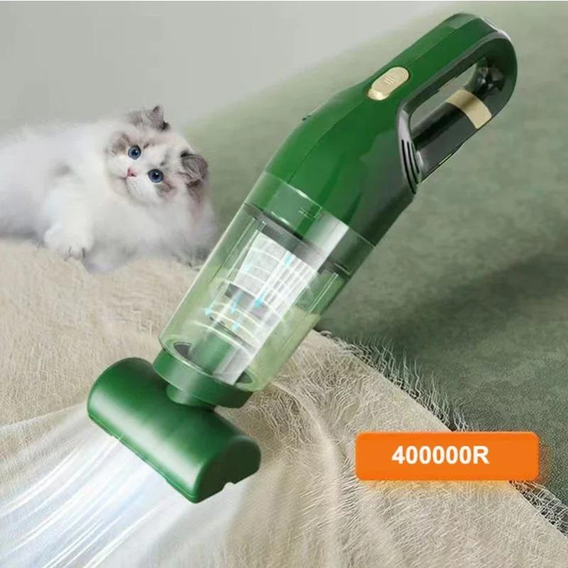 

Супер 400000R портативный беспроводной бытовой пылесос для удаления шерсти домашних животных, пылесос для автомобиля, дома, кошек, собак, инструменты для уборки зелёный