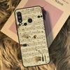 Music Score Musical Notes For Huawei Nova Y90 Y60 Y61 Y70 Y72 Y73 Y91 3i 7i 8i 11i 12i 9 10 SE P20 P30 P40 Lite Case