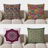 Colorful Floral Pattern Doublesided Printed Pillow Cover Short Plush Suitable Living Rooms Bedrooms Sofas Throw Cushion Cover