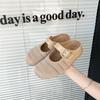 Thick-bottomed Half-slippers Women's 2025 Summer New Fashionable Versatile and Comfortable Outer Wear Light and One-footed Cool Slippers