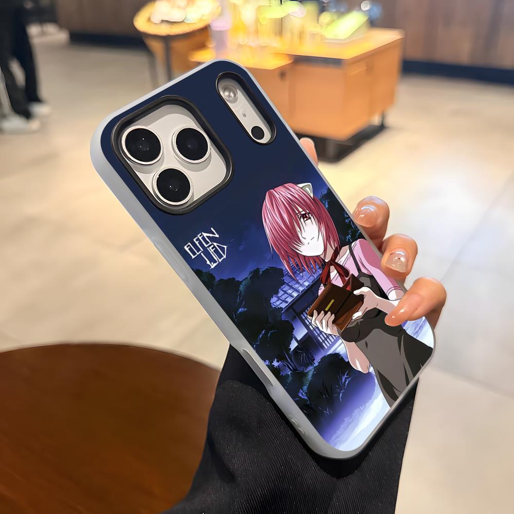 

Elfen Lied Anime Phone Case For IPhone 17 Air 16 E 15 14 Plus 13 12 11 Pro Max Jelly 2 In 1 Protective Case iPhone 15