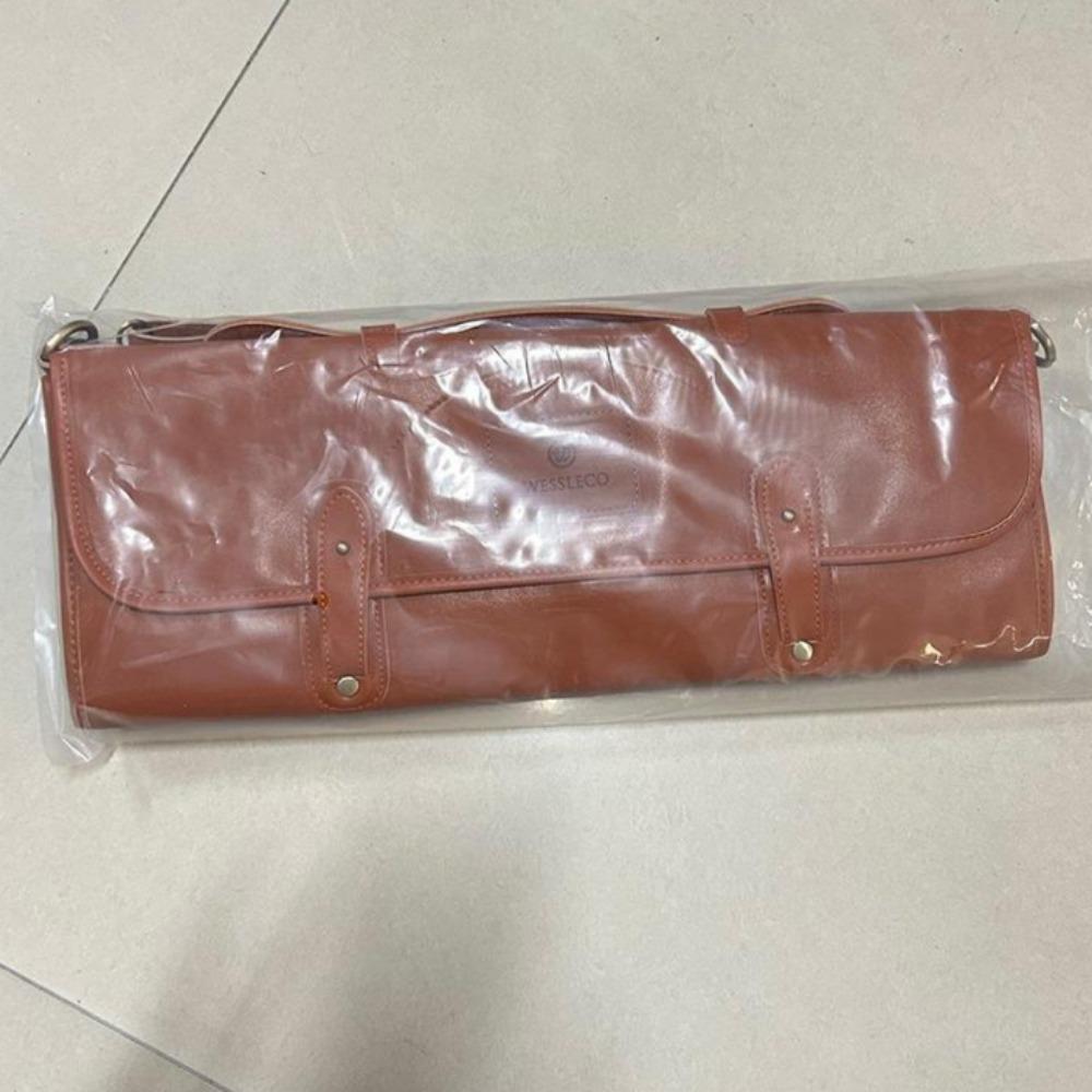 Outdoor Leather Knife Bag, Chef Knife Bag, Cowhide Knife Bag, Outdoor Camping Bag