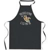 Kitchen Apron - That's Life - German Shepherd Pattern - Black - Printed Cotton France