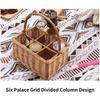 Wicker Picnics Basket Light weight Fashion Basket Travel Camping Basket for Dining and Wine Storage