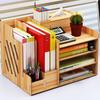 Schreibtisch-Organizer Mehrzweck Moderner Einfacher Stil Holz Schreibtisch-Aufbewahrungsregal für Zuhause Schule Büro Kirschholz