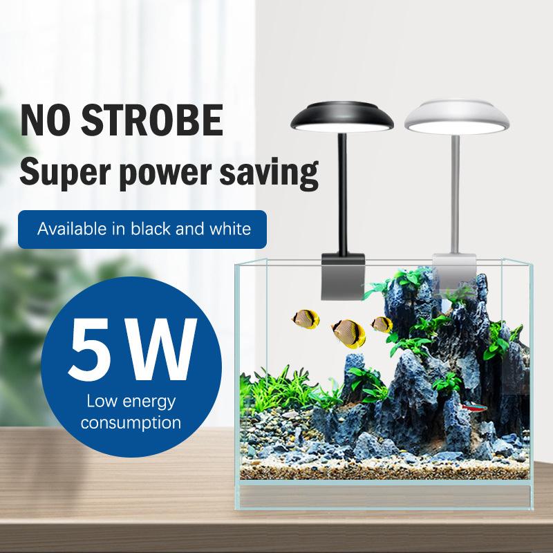 Fish Tanks Clip-On Light Clamp Aquarium Lights Led Beads Lights 360-Degree Rotations 5W Usb Plugs