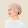 1pc Women's  Elastic Modal Headscarf Inner Cap Hijab, Solid Color Stretchable HeadWrap Available For Daily Wear.