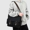 Men's Retro Canvas Messenger Bag – Casual Crossbody Sling with Adjustable Strap for Outdoor & Travel Use