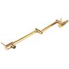 G1/2in Thread Brass Wall Mounted Foldable Kitchen Faucet Single Cold Single Hole Sink Tap with 2