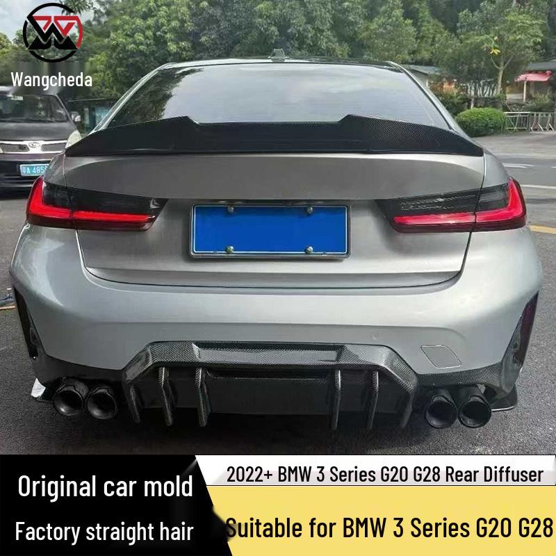 BMW 3 Series G20/G28 Carbon Fiber FD Style Rear Bumper Diffuser Lip