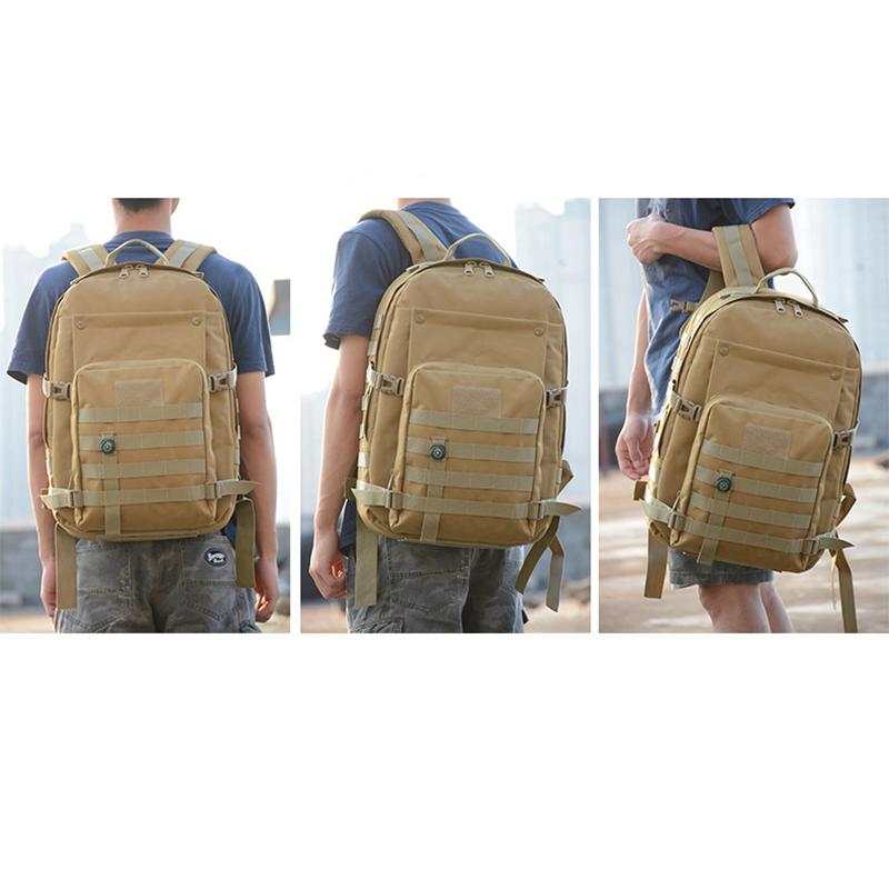 45L Mens Hiking Backpack Waterproof Bag Mountaineering 3P Sports Outdoor Bag Folding Backpack