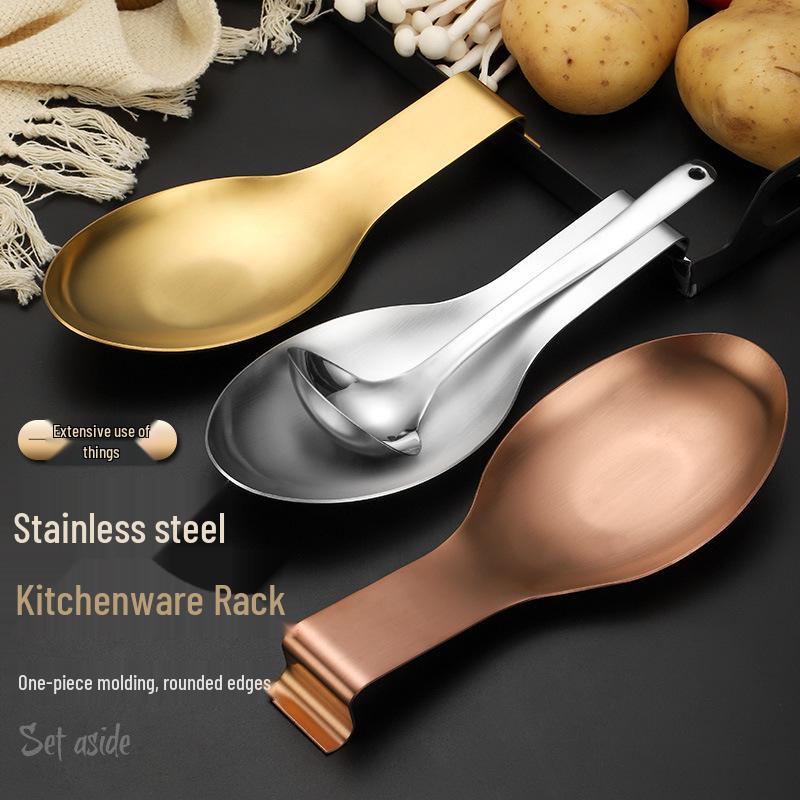 Thickened Stainless Steel Buffet Clip Tray & Utensil Storage Rack
