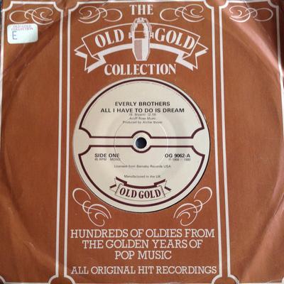 7inch Record EVERLY BROTHERS - All I Have To Do Is Dream OG9062 Old Gold UK Rock Used