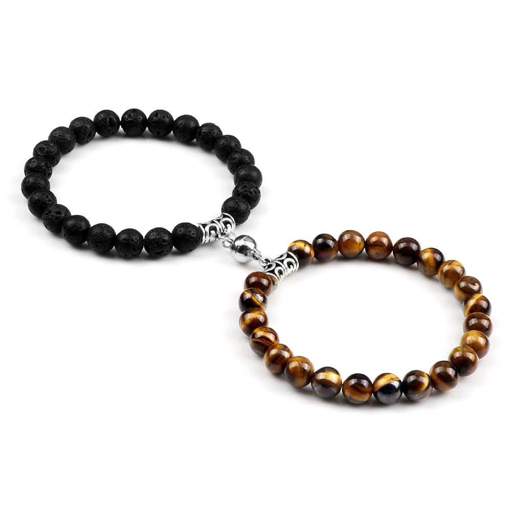 Couple's Magnetic Buckle Beaded Bracelets - Valentine's Day Gift