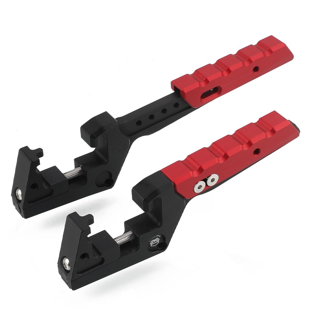For 125 200 250 350 380 400 450 520 525 530 EXC MXC Adjustable Passenger Foot Peg Extensions Footpegs Extended Motocross Parts